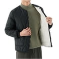 thumbnail image 1 of Timoontee Men's Oversize Coat Casual Comfy Stand Collar Coats Padded Warm Coats Solid Zip Up Quilted Outerwear Coat Fall Winter Clothes Black XXXL, 1 of 8