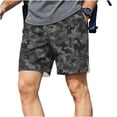 thumbnail image 1 of Timoontee Men's Resort Shorts Short Length Elastic Waistband Side Pockets Included Durable Stitching Perfect For Gym Training Gray S, 1 of 6
