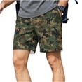 thumbnail image 1 of Timoontee Men's Resort Shorts Short Length Elastic Waistband Side Pockets Included Durable Stitching Perfect For Gym Training Green XL, 1 of 6