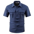 thumbnail image 1 of Timoontee Men's Short Sleeve Basic T Shirt Breathable Fabric Moisture Wicking Crew Neck Pocket Detail Versatile Style For Blue XXXXL, 1 of 8