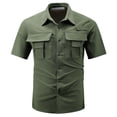 thumbnail image 1 of Timoontee Men's Short Sleeve Basic T Shirt Breathable Fabric Moisture Wicking Crew Neck Pocket Detail Versatile Style For Green XXXL, 1 of 8