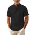 thumbnail image 1 of Timoontee Men's Short Sleeve Basic T Shirt Breathable Fabric Moisture Wicking Crew Neck V Neck High Quality Quick Dry Black M, 1 of 6