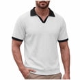 thumbnail image 1 of Timoontee Men's Short Sleeve Basic T Shirt Breathable Fabric Moisture Wicking V V Neck Crew Neck Versatile Style For White XL, 1 of 9