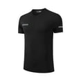 thumbnail image 1 of Timoontee Men's Short Sleeve Basic T Shirt Moisture Wicking Quick Dry Crew Neck Crew Neck V Neck Easy To Match With Breathable Fab Black M, 1 of 4