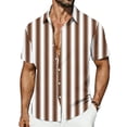 thumbnail image 1 of Timoontee Men's Short Sleeve Printed T Shirt Breathable Fabric Moisture Wicking V Neck Crew Neck Great For Multiple Quick Dry Brown L, 1 of 6