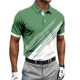 thumbnail image 1 of Timoontee Men's Short Sleeve Shirt Collared Printed Button Detail Lightweight Spring Summer Easy Care Everyday Wear Green M, 1 of 5