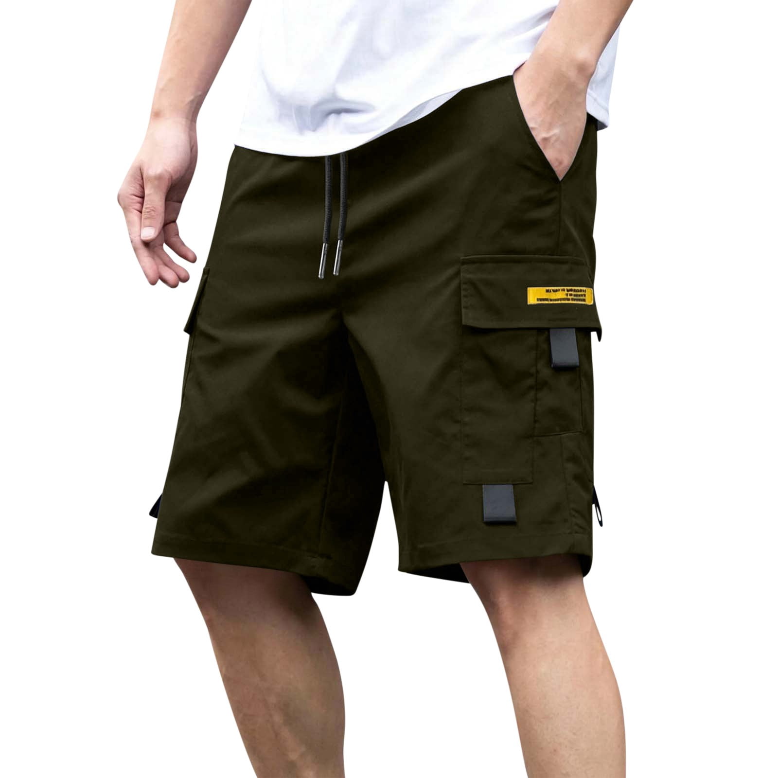 Timoontee Men's Shorts Quick Dry Breathable Lightweight Loose Fit Summer for Beach and Pool Ideal for Outdoors High Quality Green XXL