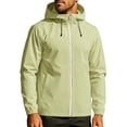 thumbnail image 1 of Timoontee Men's Spring Coat Outdoor Mountaineering Riding Windproof Work Coat Green L, 1 of 5