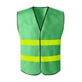 thumbnail image 1 of Timoontee Men's Workwear Vest High Visibility Reflective Safety Security Work Tops Sleeveless Jacket Vest Lightweight Construction Vest Army Green Free Size, 1 of 9