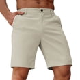 thumbnail image 1 of Timoontee Mens Cargo Pants Lightweight Summer Shorts Outdoor Casual Workout Athletic Shorts Solid Button Up Shorts with Pocket Beige XXL, 1 of 7