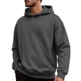 thumbnail image 1 of Timoontee Mens Hoodies Fall Long Sleeve Pullover Sweatshirts Spring Tops Baggy Casual Athletic Sweatshirts for Hiking Jogging Gray M, 1 of 6