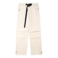 thumbnail image 1 of Timoontee Pull On Pants Straight Leg Casual Jogger Fishing Hiking Pants for Men Lightweight Workwear Cargo Pants Drawstring Waist Trousers Sweatpants with Pocket Khaki XL, 1 of 3