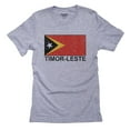 thumbnail image 1 of Timor-Leste Flag - Special Vintage Edition Men's Grey T-Shirt, 1 of 2