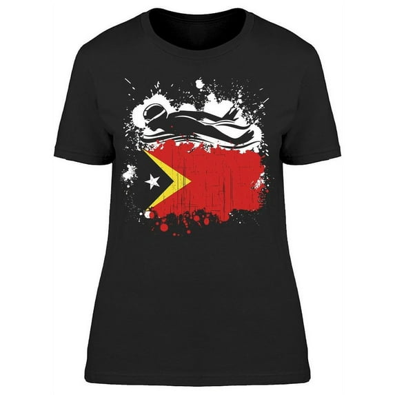 Timor Leste Swimming Team T-Shirt Women -Image by Shutterstock Women T-Shirt, Female x-Large