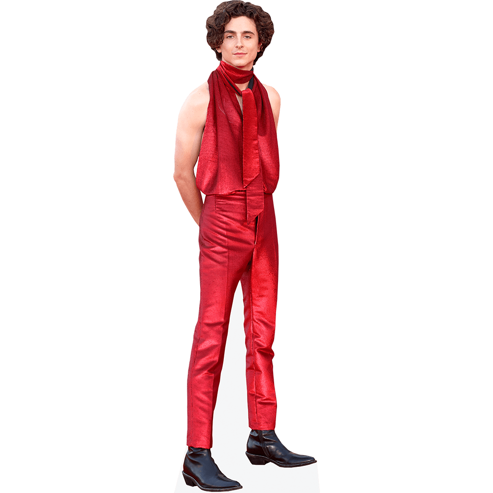 Timothée Chalamet (Sleeveless Outfit) Lifesize Cardboard Cutout Standee