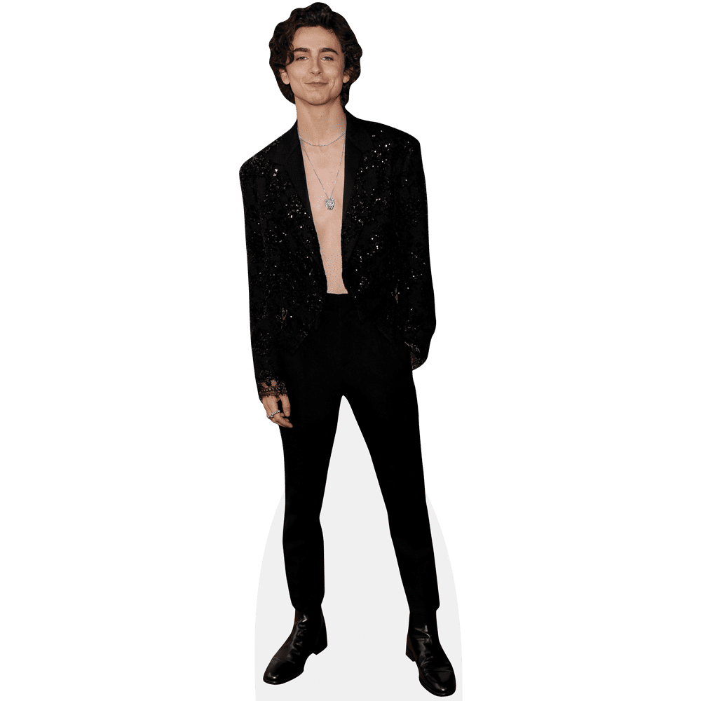 Timothée Chalamet (Topless) Lifesize Cardboard Cutout Standee