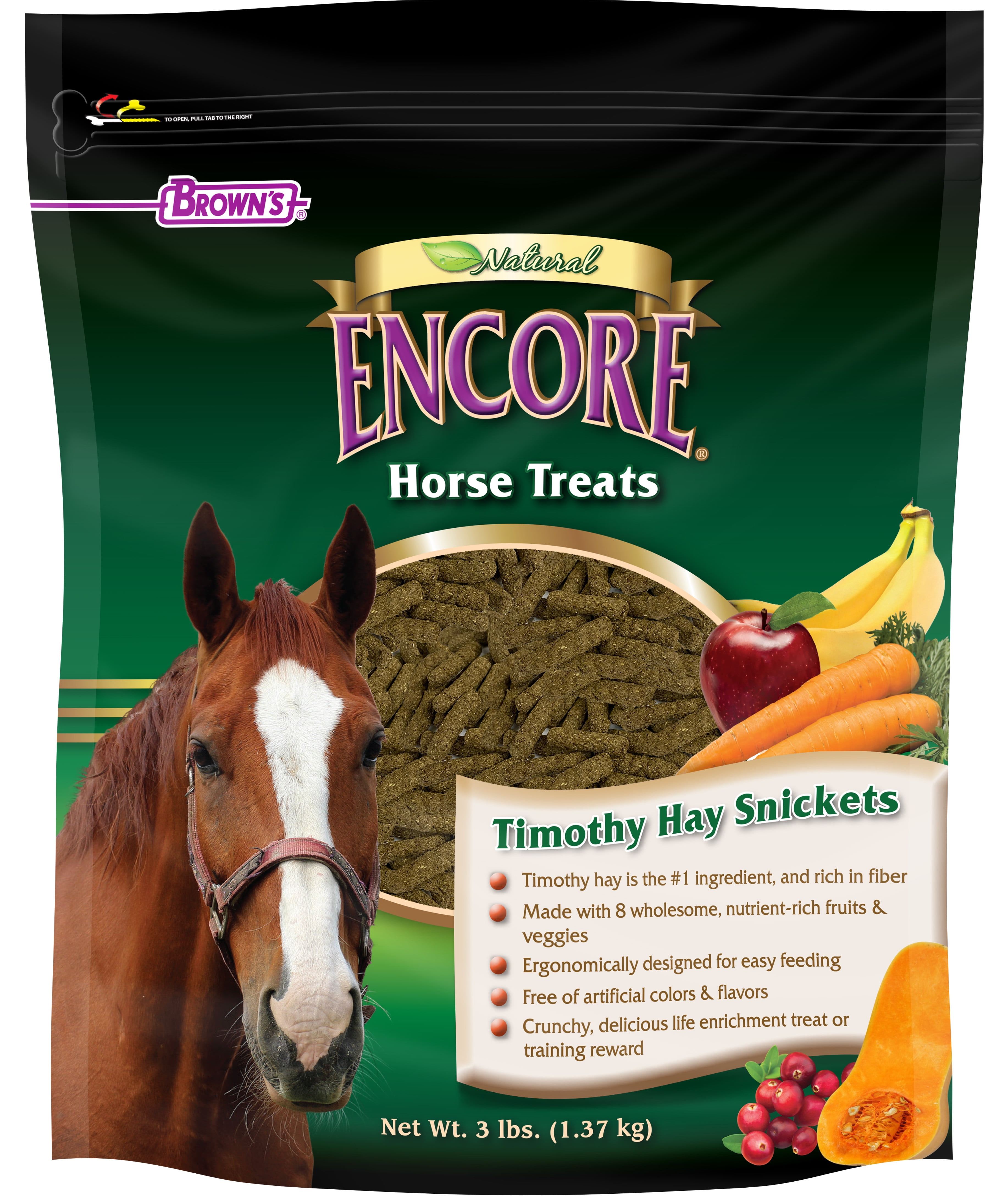 Timothy Hay Snickets 3lb High Fiber Rabbit and Small Animal Food