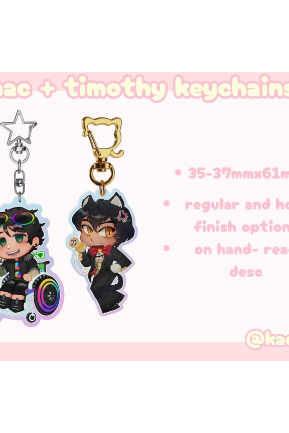 Timothy & Mac Date Everything Keychain! (1 keychain)