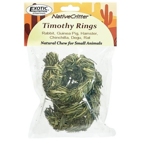 Timothy Rings - Natural and Unique Treat for Rabbits, Guinea Pigs, Hamsters, Chinchillas, Etc.…