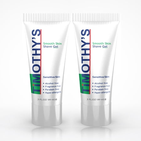 Timothy's Shave Gel value pack (2) 3 ounce tubes