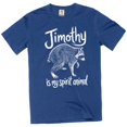 thumbnail image 1 of Timothy viral Raccoon Animal T-Shirt: Men's Graphic Tee (Large Navy Blue), 1 of 6