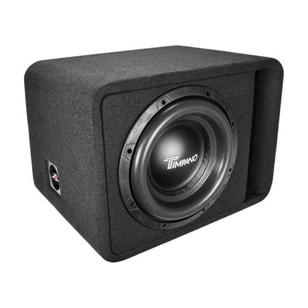 Timpano 12? Car Audio Subwoofer Box 2500 Watts 1 Ohm TPT-T2500-1×12 Loaded Ported Enclosure