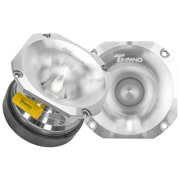 Timpano Super Tweeter 4 Inch TPT-ST71 Chrome, 8 Ohm, 900 Watts Max, HIgh Sensitivity, PRO Audio Bullet Super Tweeters (Pair)