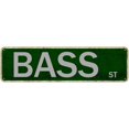 thumbnail image 1 of Tin Bass St Vintage Metal Sign - Funny Wall Decor for Garden, Home, Farm, IndoorOutdoor - 4x16 Inches, 1 of 4