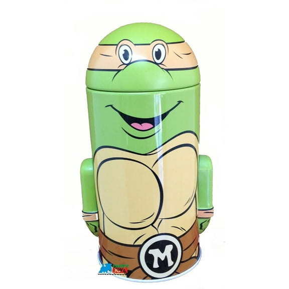 Tin Box Company Teenage Mutant Ninja Turtles Rounded Figure Tin Coin Bank - Michaelangelo