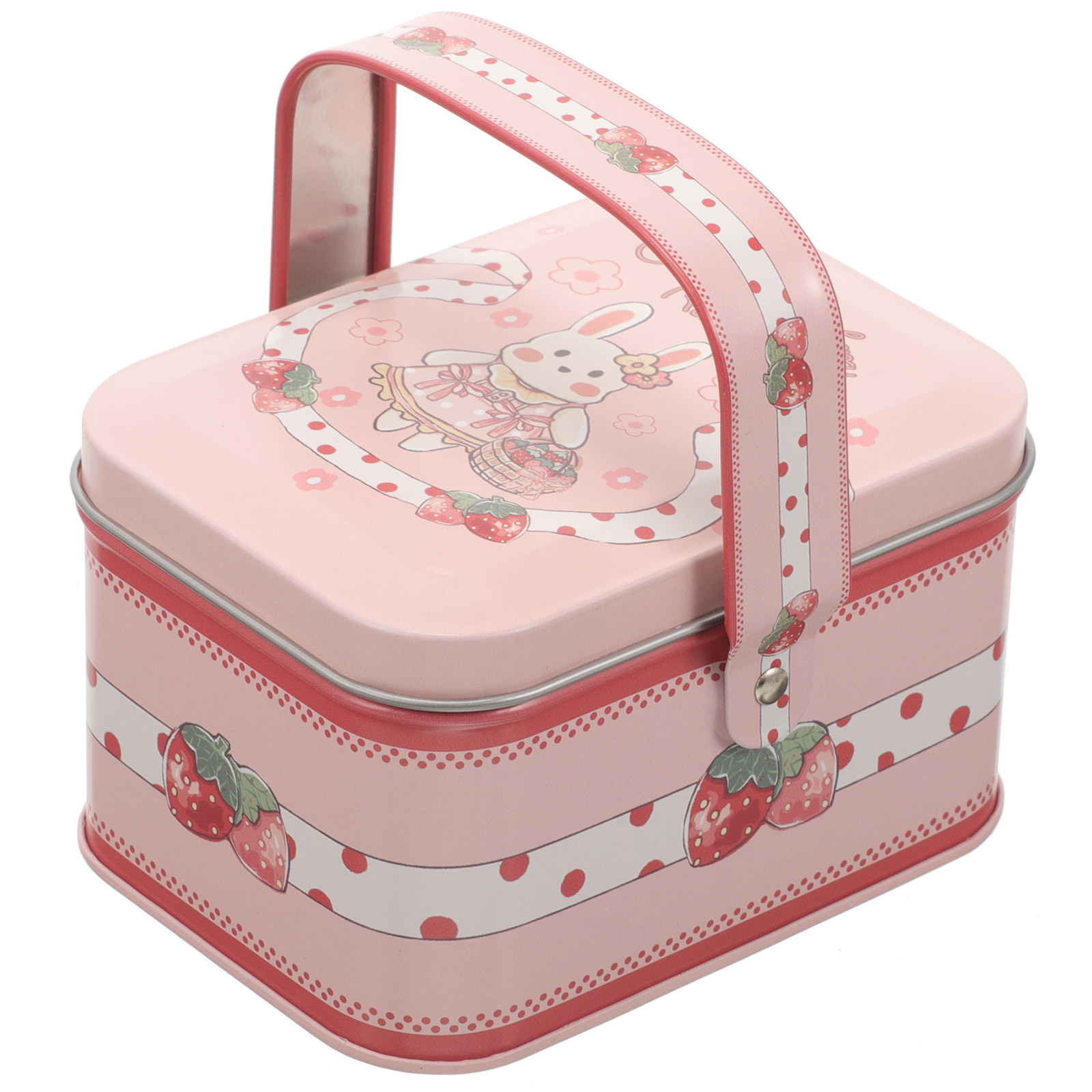 Tin Box Container Metal Tin Storage Box with Lid Candy Cookie Container