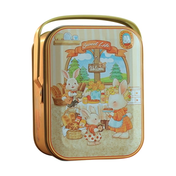 This Tin Box With A Lid And Handle Is Durable, Drop-Proof, And Stylish. It'S Perfect For Gifting, Storage, Or Storing Cookies And Snacks. It Measures 3*2.36*4.17 Inches.