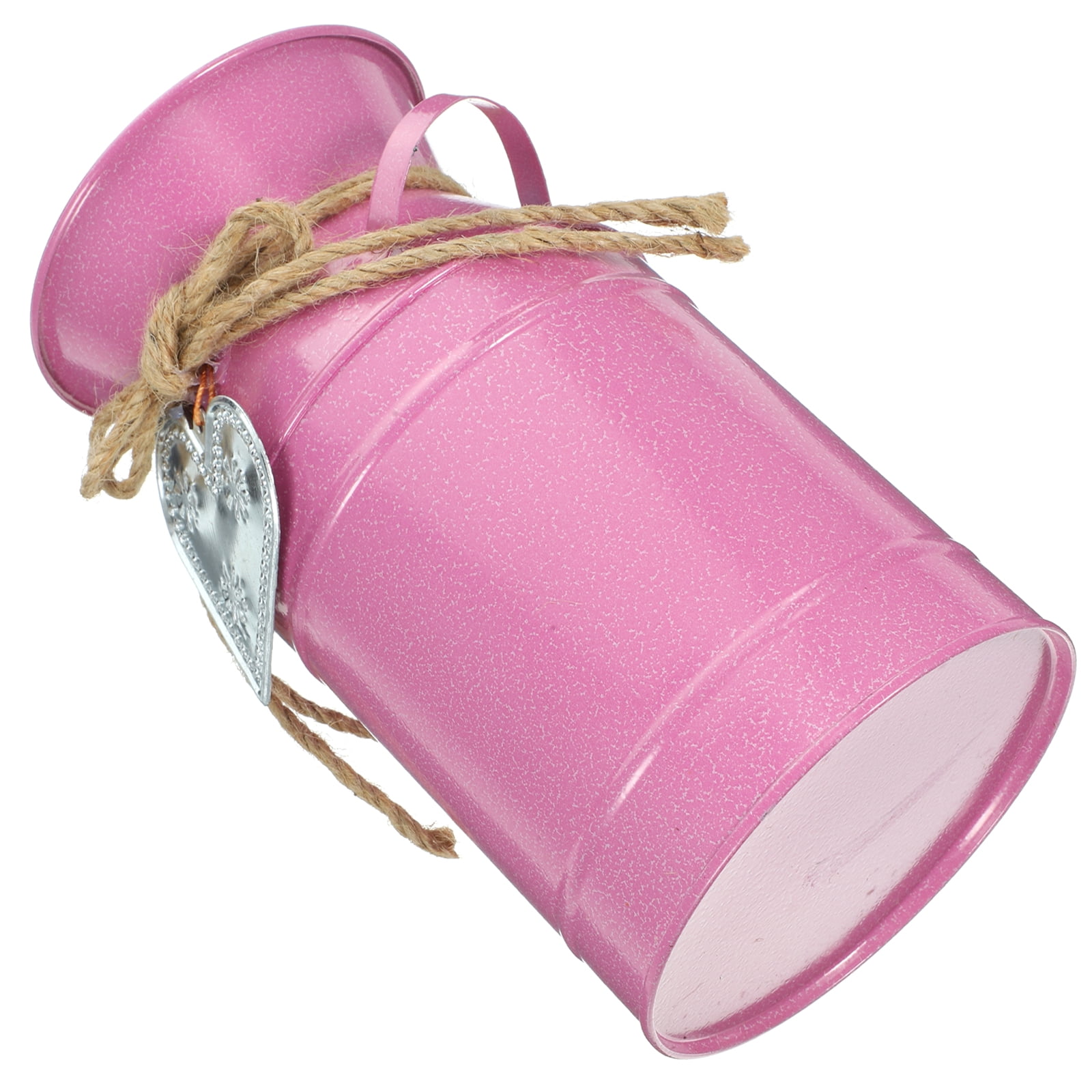 Tin Bucket Flower Arranger Decorations for Office Ornaments Iron Metal