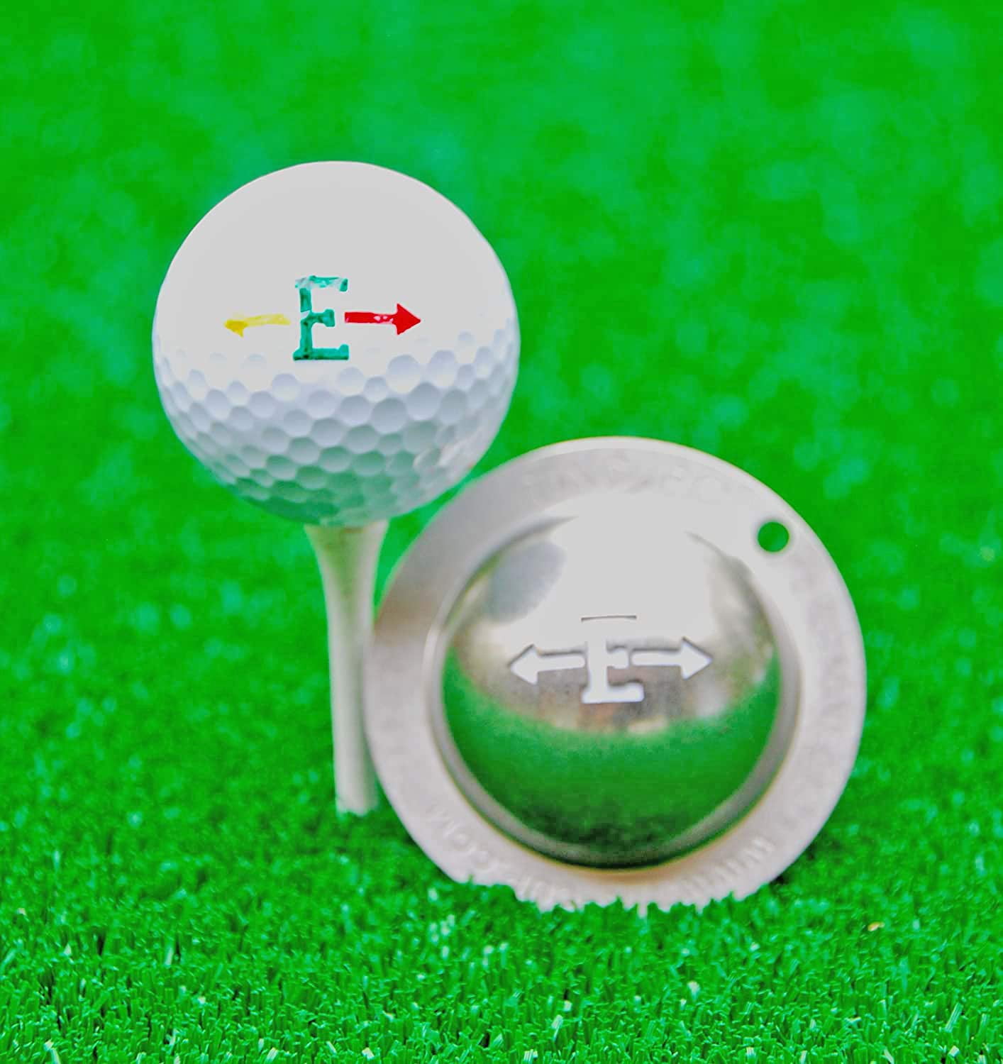 Tin Cup Alpha Players Cup A Golf Ball Custom Marker Alignment Tool (E
