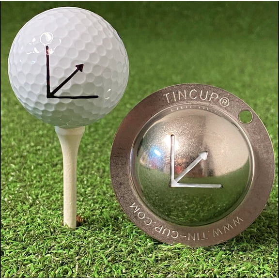 Tin Cup Golf Ball Custom Marker Alignment Tool (Stocks)
