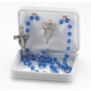 Tin Cut Sapphire Aurora New England Pewter Rosary