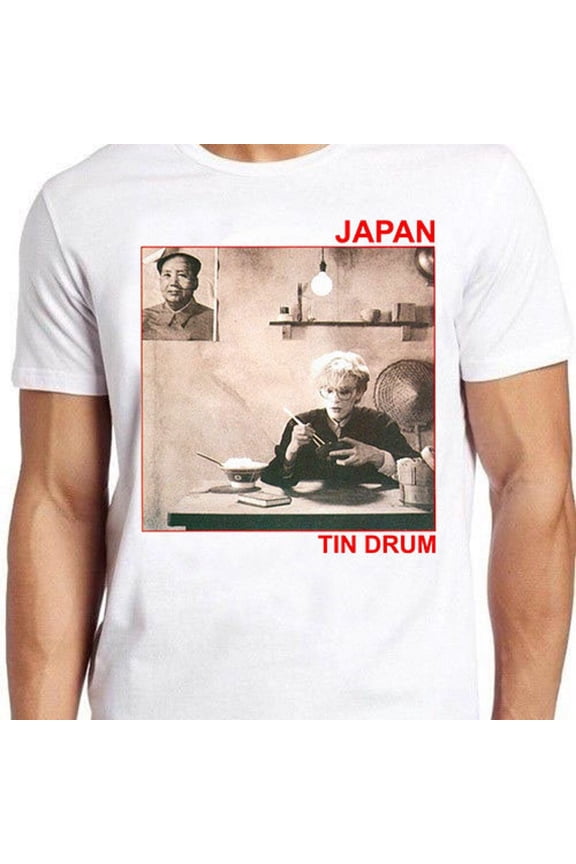 Tin Drum Graphic Tee Shirt New Wave Synth Pop Retro Style Cool Top,for men & women up to 5XL