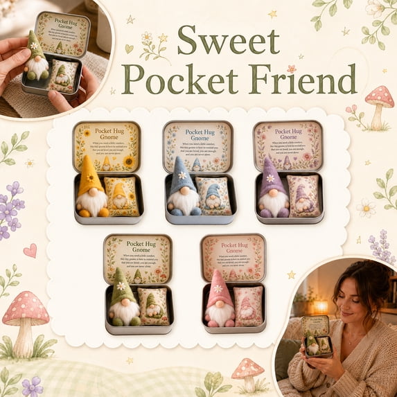 Tin Gift Set, Pocket Hug Comfort Gift Tin, Get Well Soon Gifts, Thinking of You Gifts, Emotional Support Gift, Yellow Sunflower Themed Portable Keepsake Tin with Mini Felt and