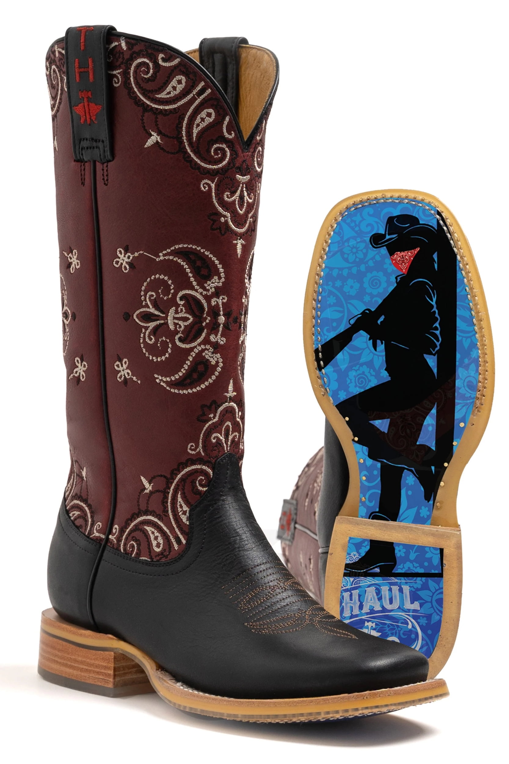 Tin Haul Boots Womens Tin Haul Bandida 13 Top Cowgirl Boot 11 B Black ...