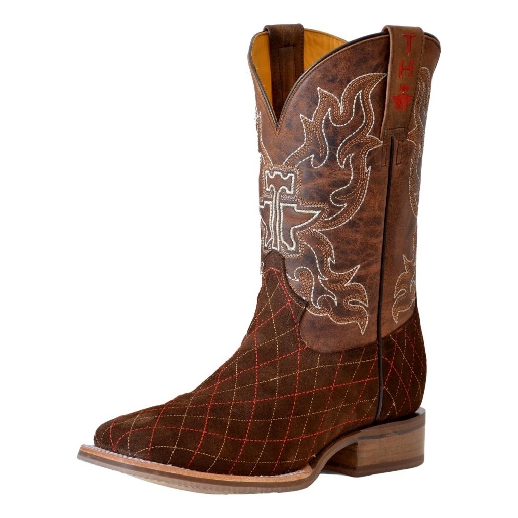 Tin Haul Western Boots Mens Asphalt Cracks Tan 1402001015021 TA