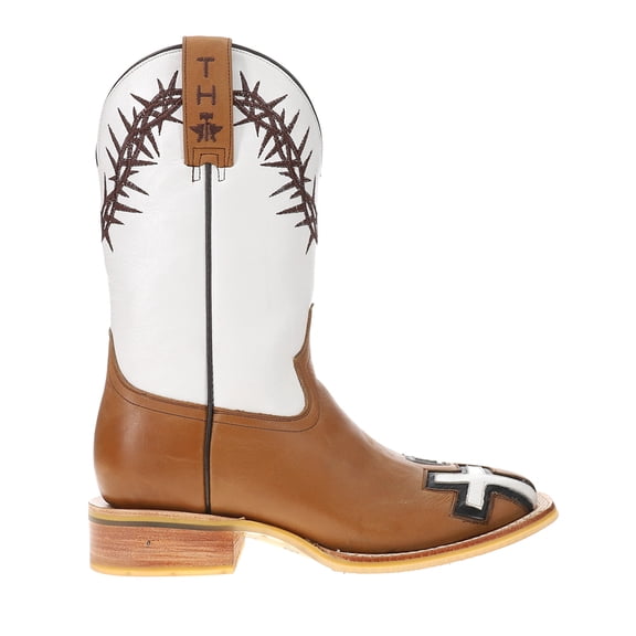 Tin Haul Mens Between Two Thieves Square Pull On Cowboy Mid Calf Boots