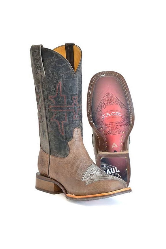 Men's Blackjack Western Boot Broad Square Toe - 14-020-0077-0500 BR 10.5 EE US