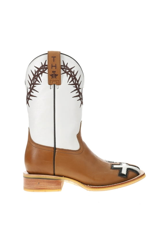 Mens Between Two Thieves Square Pull On Cowboy  Mid Calf Boots