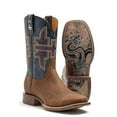 thumbnail image 1 of Tin Haul Men's Faux Viper Print Western Boot Broad Square Toe - 14-020-0101-5000 BR 12 D(M) US, 1 of 2