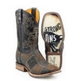 thumbnail image 1 of Tin Haul Mens No BullsT Square Toe Cowboy  Casual Mid Calf Boots, 1 of 2