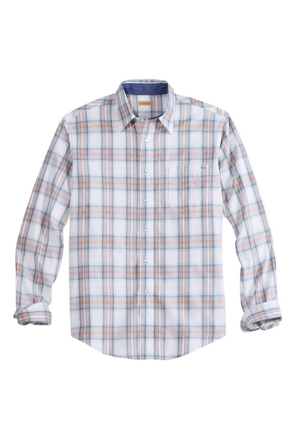 Western Shirt Mens L/S Plaid Snap L Gray 10-001-0062-0235 GY