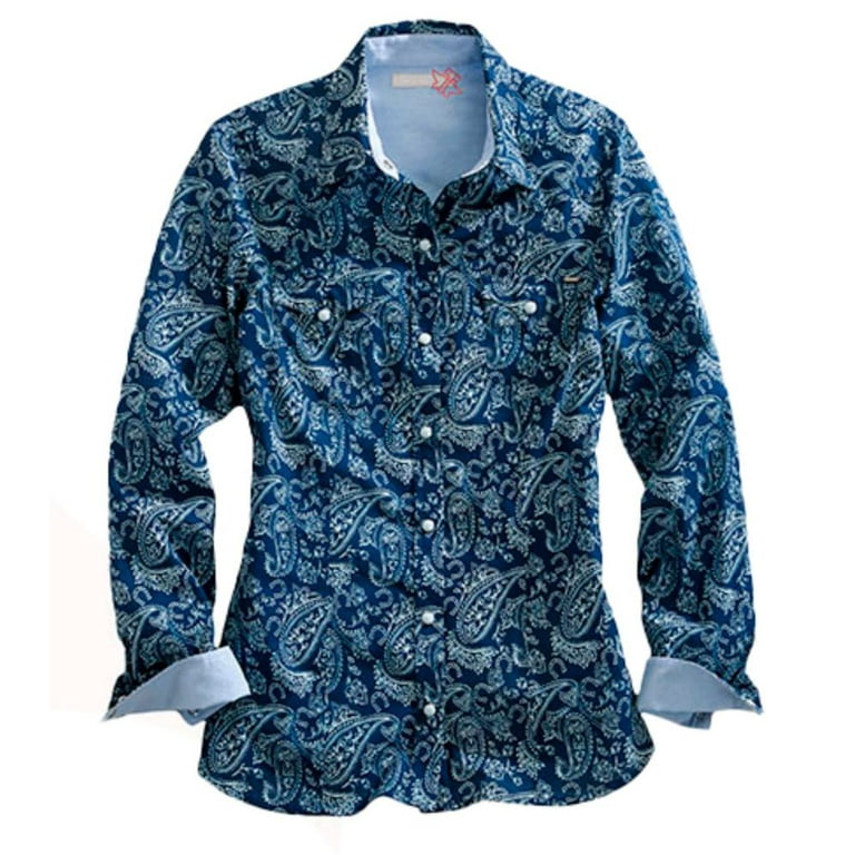 TEN PAISLEY S/S BLUE L