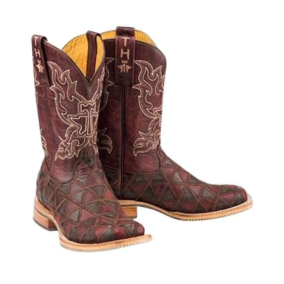 Tin Haul Women's Cute Angel Western Boot Broad Square Toe - 14-021-0007-1361 BR 10 1/2 M US