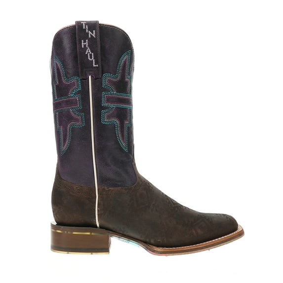 Tin Haul Womens Sizzling Aztec Southwest Square Toe Cowboy Mid Calf Boots