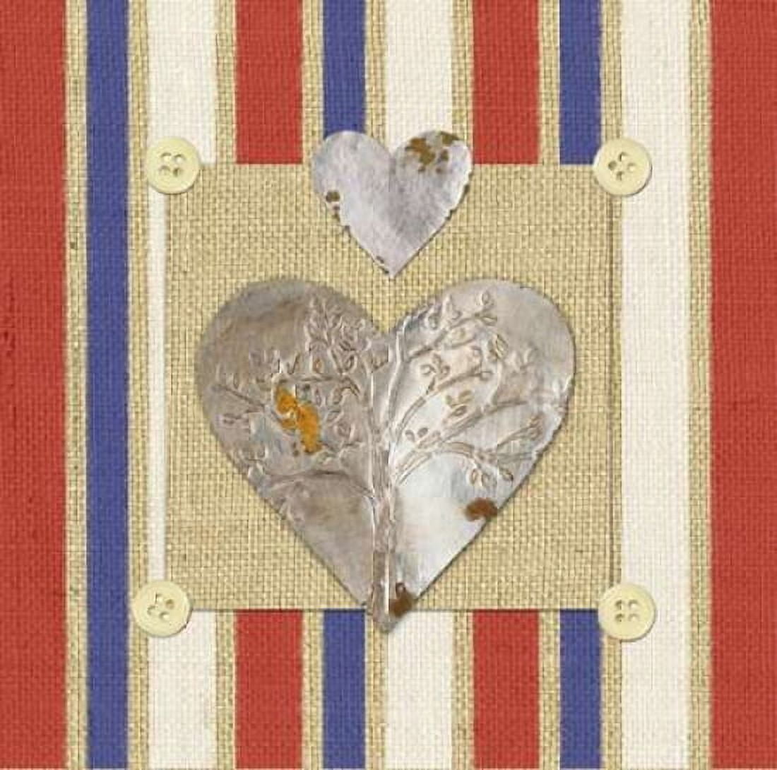 Tin Hearts Canvas Art - Sam Appleman (24 x 24)