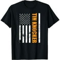 Tin Knocker Sheet Metal Worker, American Vertical Flag USA TShirt